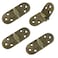 AUXBC Heavy Duty Folding Table Hinges31 x 115inch Zinc Alloy Table Folding Flip Top Hinge 180 Degree Round Edge Butler Tray Hinge Bronze4Pcs