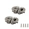 AUXBC Turning Axis Adjustable 90 Degree Page Concealed Hinge Zinc Alloy Drop Down Cabinet Door Concealed Hinges Folding Drawer Desk Concealed Hinge 2Pcs