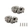 AUXBC Turning Axis Adjustable 90 Degree Page Concealed Hinge Zinc Alloy Drop Down Cabinet Door Concealed Hinges Folding Drawer Desk Concealed Hinge 2Pcs