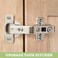 Barcaloo Corner Cabinet Hinges Satin Nickel 2 Pack Self Closing 135 Degree Lazy Susan Kitchen Door Hinge Hardware