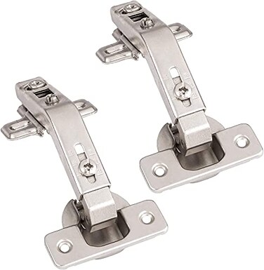 Barcaloo Corner Cabinet Hinges Satin Nickel 2 Pack Self Closing 135 Degree Lazy Susan Kitchen Door Hinge Hardware
