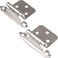 Barcaloo Self Closing Cabinet Hinges Satin Nickel 20 Pack Variable Overlay Flush Kitchen Cabinet Door Hinge Hardware