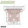 Barcaloo Self Closing Cabinet Hinges Satin Nickel 20 Pack Variable Overlay Flush Kitchen Cabinet Door Hinge Hardware