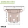 Barcaloo Self Closing Cabinet Hinges Satin Nickel 20 Pack Variable Overlay Flush Kitchen Cabinet Door Hinge Hardware