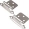 Barcaloo Self Closing Cabinet Hinges Satin Nickel 20 Pack Variable Overlay Flush Kitchen Cabinet Door Hinge Hardware