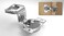 Berta 10Pack 112 inch Overlay Soft Closing Face Frame Cabinet Hinges 105 Degree 6Ways 3Cam Adjustment Concealed Kitchen Cabinet Door Hinges with Screws 112 inch 10 Pieces