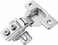 Berta 4 Pack 58 Overlay Hinges 45mm Stainless Steel Quiet 3D Soft Close Concealed for Face Frame Door Frameless Door 105 Open Angle Kitchen Replacement Self Closing Hidden Satin Nickel