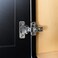 Berta 4 Pack 58 Overlay Hinges 45mm Stainless Steel Quiet 3D Soft Close Concealed for Face Frame Door Frameless Door 105 Open Angle Kitchen Replacement Self Closing Hidden Satin Nickel