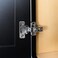 Berta 4 Pack 58 Overlay Hinges 45mm Stainless Steel Quiet 3D Soft Close Concealed for Face Frame Door Frameless Door 105 Open Angle Kitchen Replacement Self Closing Hidden Satin Nickel