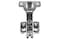 Berta 4 Pieces Full Overlay Frameless European Hinges 105 Degree 2Cam 4Way Adjustable Concealed Kitchen Cabinet Door Hinges with Screws