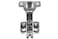 Berta 4 Pieces Full Overlay Frameless European Hinges 105 Degree 2Cam 4Way Adjustable Concealed Kitchen Cabinet Door Hinges with Screws
