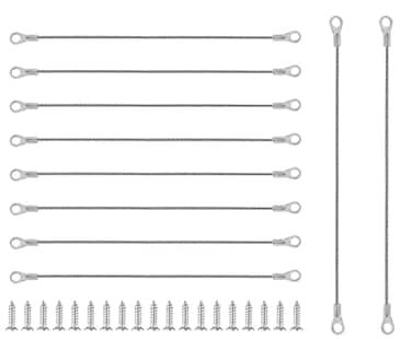 Bivethoi 10pcs Cabinet Door Restraint Kit 80cm 315 Inch Door Hinge Limiter Stainless Steel Restraint Cable Lid Support Chain Door Limiter Stop for Limiting Chest Cupboard Door Swing
