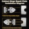 LQ-TT-CY-CX Cabinet Hinge Repair Plate Hinges Repair Fixing Plate Cabinet Repair Board