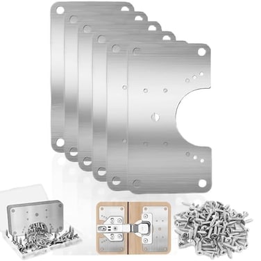 LQ-TT-CY-CX Cabinet Hinge Repair Plate Hinges Repair Fixing Plate Cabinet Repair Board