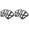 Tbest Cerniere ScarpieraCabinet Hinges Shoes Single Layer Parts Frames Replacement Metal 4 fixings Two Layers Shelf Holder hemnes Replacement Plate Storage Benches 4Pcs Set