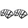 Tbest Cerniere ScarpieraCabinet Hinges Shoes Single Layer Parts Frames Replacement Metal 4 fixings Two Layers Shelf Holder hemnes Replacement Plate Storage Benches 4Pcs Set