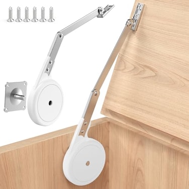 Chibery 1 Pack Soft Close Toy Box Hinges Heavy Duty Lid Support Left Right Reversible Mounting Smooth Slow Closing Upward Flat Top Lid Stay Chest Hinge for Wooden Trunks Benches Cedar