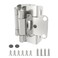 Chibery 10 Pack 12 inch Overlay Semi Partial Wrap Around Cabinet Hinges Self Closing Face Frame Variable Decorative Replacement Kitchen Hardware with Screw Quiet Bumper Satin Nickel
