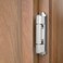 Chibery 10 Pack 12 inch Overlay Semi Partial Wrap Around Cabinet Hinges Self Closing Face Frame Variable Decorative Replacement Kitchen Hardware with Screw Quiet Bumper Satin Nickel