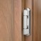 Chibery 10 Pack 12 inch Overlay Semi Partial Wrap Around Cabinet Hinges Self Closing Face Frame Variable Decorative Replacement Kitchen Hardware with Screw Quiet Bumper Satin Nickel