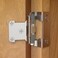Chibery 10 Pack 12 inch Overlay Semi Partial Wrap Around Cabinet Hinges Self Closing Face Frame Variable Decorative Replacement Kitchen Hardware with Screw Quiet Bumper Satin Nickel