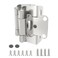 Chibery 10 Pack 12 inch Overlay Semi Partial Wrap Around Cabinet Hinges Self Closing Face Frame Variable Decorative Replacement Kitchen Hardware with Screw Quiet Bumper Satin Nickel