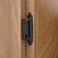 Chibery 12 Overlay Cabinet Hinges 6 Pack Self Closing Flush Mount Hinges with Door Bumper Variable Decorative Hardware for Bathroom Furniture Kitchen Cabinet Doors Matte Black