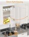 Chibery 2 Pack 165 Degree Soft Close Kitchen Corner Hinges Lazy Susan Cabinets Frameless Clip On Plate for Easy Installation Hidden Face Mount 3D Concealed Slow Self Closing for Folden Cupboard