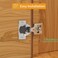 Chibery 2 Pack 38 Overlay 3D Soft Close Concealed Hinge for Face Frame Door Smooth Slow Self Closing Hinges Satin Nickel Hidden 105 Open Angle Stainless Steel Hinge for Kitchen Cabinet Door