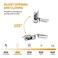 Chibery 2 Pack 38 Overlay 3D Soft Close Concealed Hinge for Face Frame Door Smooth Slow Self Closing Hinges Satin Nickel Hidden 105 Open Angle Stainless Steel Hinge for Kitchen Cabinet Door