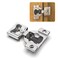 Chibery 20 Pack 14 Small Overlay 4D Concealed Hinges for Face Frame Door Soft Close OnOff Switch Self Closing 105 Open Angle Concealed Stainless Steel Hinges for Framed Cabinet Satin Nickel