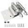 Chibery 38 Inch Inset Cabinet Hinges 10 Pack Self Closing Flush Face Mount Hinges with Door Bumper Variable Decorative Hardware for Bathroom Furniture Kitchen Cabinet Doors Brushed Nickel