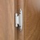 Chibery 38 Inch Inset Cabinet Hinges 10 Pack Self Closing Flush Face Mount Hinges with Door Bumper Variable Decorative Hardware for Bathroom Furniture Kitchen Cabinet Doors Brushed Nickel