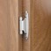 Chibery 38 Inch Inset Cabinet Hinges 10 Pack Self Closing Flush Face Mount Hinges with Door Bumper Variable Decorative Hardware for Bathroom Furniture Kitchen Cabinet Doors Brushed Nickel