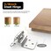 Chibery 38 Inch Inset Cabinet Hinges 10 Pack Self Closing Flush Face Mount Hinges with Door Bumper Variable Decorative Hardware for Bathroom Furniture Kitchen Cabinet Doors Brushed Nickel