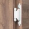 Chibery 38 Inch Inset Cabinet Hinges 3 Pairs6 Pack Self Closing Flush Face Mount Hinges with Door Bumper Variable Decorative Hardware for Bathroom Furniture Kitchen Cabinet Doors White