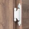 Chibery 38 Inch Inset Cabinet Hinges 3 Pairs6 Pack Self Closing Flush Face Mount Hinges with Door Bumper Variable Decorative Hardware for Bathroom Furniture Kitchen Cabinet Doors White