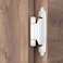 Chibery 38 Inch Inset Cabinet Hinges 5 Pairs10 Pack Self Closing Flush Face Mount Hinges with Door Bumper Variable Decorative Hardware for Bathroom Furniture Kitchen Cabinet Doors White