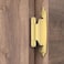 Chibery 38 Inch Inset Cabinet Hinges 6 Pack Self Closing Flush Face Mount Hinges with Door Bumper Variable Decorative Hardware for Bathroom Furniture Kitchen Cabinet Doors Brass Gold