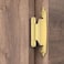 Chibery 38 Inch Inset Cabinet Hinges 6 Pack Self Closing Flush Face Mount Hinges with Door Bumper Variable Decorative Hardware for Bathroom Furniture Kitchen Cabinet Doors Brass Gold