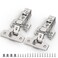 Chibery 4 Pack 14 Partial Overlay Soft Close Concealed Hinge for Face Frame Frameless Door 3D Adjustment Clipon Plate Slow Self Closing Hidden Satin Nickel 105 Stainless Steel Hinges 38
