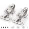 Chibery 4 Pack 34 Full Overlay Soft Close Concealed Hinge for Face Frame Frameless Door 3D Adjustment Clipon Plate Slow Self Closing Hidden Satin Nickel 105 Stainless Steel Hinges 58