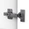 Chibery 50 Pack Frameless Half Overlay Soft Close Concealed Hinges Black Titanium Plated Self Closing 105 Open Angle 3D Adjustment Stop 85 105 Degrees Clip On Stainless Steel for Cabinet Door