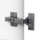 Chibery 50 Pack Frameless Half Overlay Soft Close Concealed Hinges Black Titanium Plated Self Closing 105 Open Angle 3D Adjustment Stop 85 105 Degrees Clip On Stainless Steel for Cabinet Door