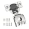 Chibery 6 Pack 114 Overlay 3D Soft Close Concealed Hinge for Face Frame Door Satin Nickel Hidden 105 Open Angle Stainless Steel Hinge for Kitchen Cabinet Door