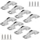 Cionyce 8 Pack Hidden Cabinet Hinges Surface Mount 4 inch Stainless Hinges Concealed for Cupboard