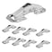 Cionyce 8 Pack Hidden Cabinet Hinges Surface Mount 4 inch Stainless Hinges Concealed for Cupboard