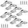 Cionyce 8 Pack Hidden Cabinet Hinges Surface Mount 4 inch Stainless Hinges Concealed for Cupboard