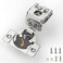 FURNIWARE Closing Speed Control 10 Pack 114 Inch Overlay Soft Close Hinges for Face Frame Cabinet 4D Adjustment Stainless Steel Kitchen Cabinet Hardware 105 Open Concealed Self Closing Hinge