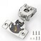 FURNIWARE Closing Speed Control 2 Pack 1 Inch Overlay Soft Close Hinges for Face Frame Cabinet 4D Adjustment Stainless Steel Kitchen Cabinet Hardware 105 Open Concealed Self Closing Hinge